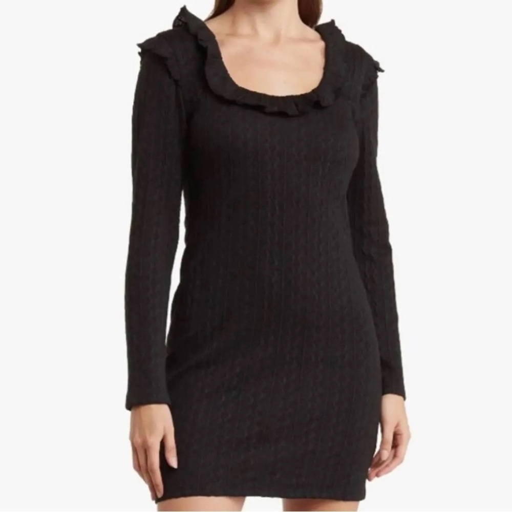 NWT 19 Cooper Black Ruffle Dress